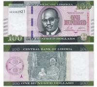 Либерия 100 долларов 2022