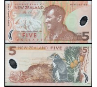 Новая Зеландия 5 долларов 2009 полимер
