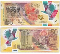 Тринидад и Тобаго 50 долларов 2015 полимер