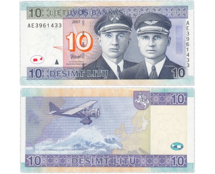 Литва 10 лит 2007
