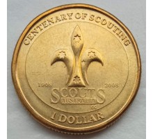 Австралия 1 доллар 2008. 100 лет скаутскому движению Австралии