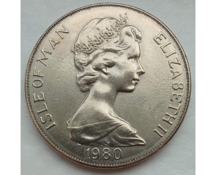 Остров Мэн 1 крона 1980. XIII зимние Олимпийские Игры, Лейк-Плэсид 1980