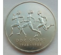 Германия (ГДР) 10 марок 1988. 40 лет Союзу физкультуры и спорта