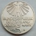 Германия (ФРГ) 5 марок 1979. 100 лет со дня рождения Отто Хана