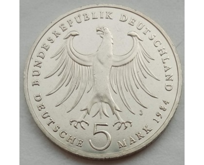 Германия (ФРГ) 5 марок 1984. 175 лет со дня рождения Феликса Мендельсона