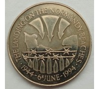 Острова Святой Елены и Вознесения 50 пенсов 1994. 50 лет высадке в Нормандии