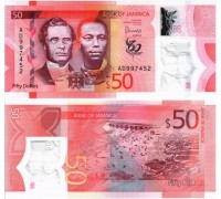 Ямайка 50 долларов 2022. 60 лет независимости, полимер