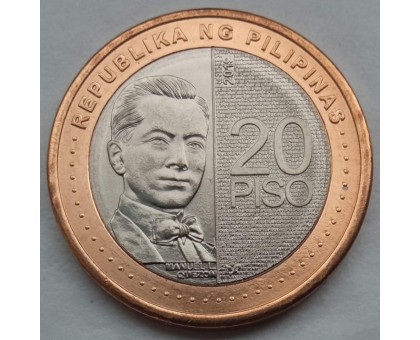 Филиппины 20 писо 2019. Мануэль Кесон UNC