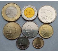 Венгрия 2007-2016. Набор 8 монет, UNC