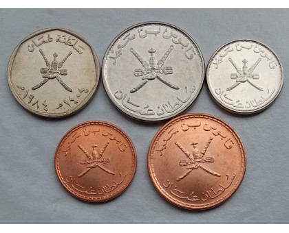 Оман. Набор 5 монет, UNC