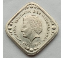 Нидерланды 5 центов 1980. Отречение от престола Королевы Юлианы