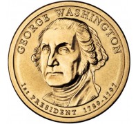 США 1 доллар 2007. Президент США - Джордж Вашингтон (1789-1797)
