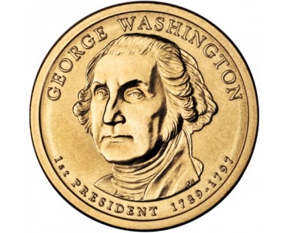 США 1 доллар 2007. Президент США - Джордж Вашингтон (1789-1797)