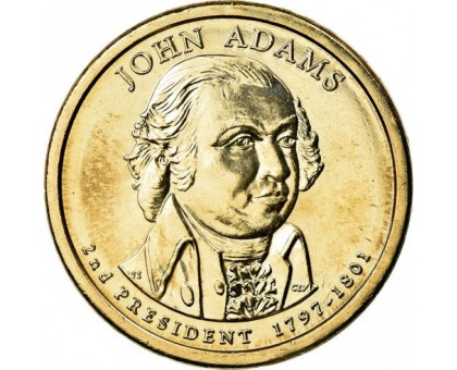 США 1 доллар 2007. Президент США - Джон Адамс (1797-1801)