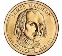 США 1 доллар 2007. Президент США - Джеймс Мэдисон (1809-1817)