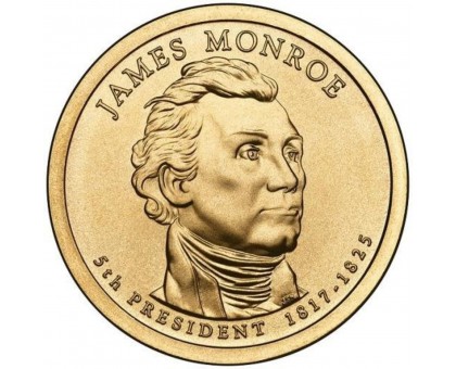 США 1 доллар 2008. Президент США - Джеймс Монро (1817-1825)