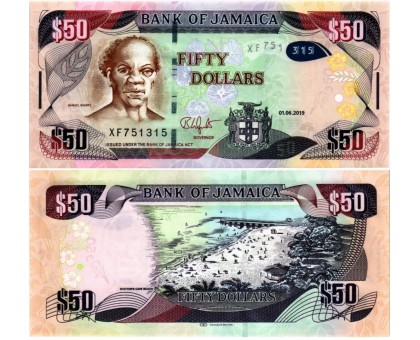 Ямайка 50 долларов 2019