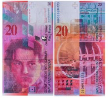 Швейцария 20 франков 2008