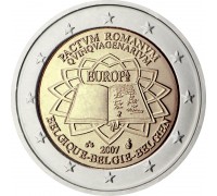 Бельгия 2 евро 2007. 50 лет подписанию Римского договора