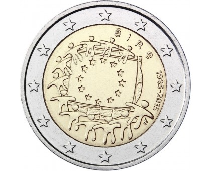Ирландия 2 евро 2015. 30 лет флагу Европейского союза
