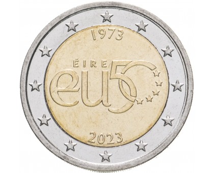 Ирландия 2 евро 2023. 50 лет членству Ирландии в ЕС
