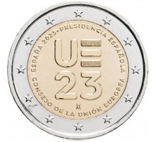 Испания 2 евро 2023. Председательство в ЕС