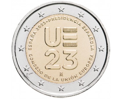 Испания 2 евро 2023. Председательство в ЕС