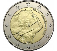 Мальта 2 евро 2014. 50 лет независимости