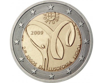 Португалия 2 евро 2009. Португалоязычные игры