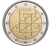 Финляндия 2 евро 2020. 100 лет Университету Турку