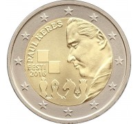 Эстония 2 евро 2016. 100 лет со дня рождения шахматиста Пауля Кереса