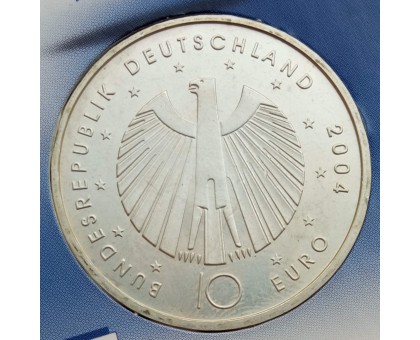 Германия (ФРГ) 10 евро 2004. Чемпионат мира по футболу 2006, Германия, серебро