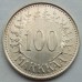 Финляндия 100 марок 1957 серебро
