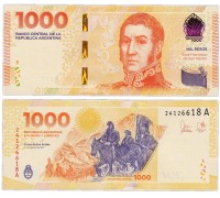 Аргентина 1000 песо 2023