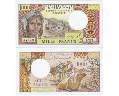Джибути 1000 франков 1988 (1991)