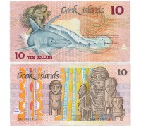 Острова Кука 10 долларов 1987