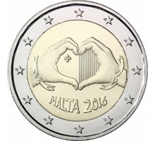 Мальта 2 евро 2016. Любовь