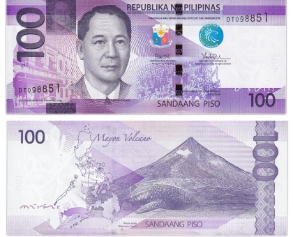 Филиппины 100 песо 2017-2022