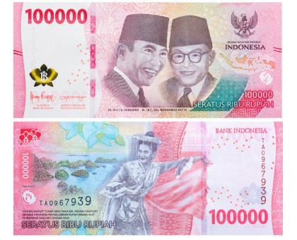 Индонезия 100000 рупий 2022