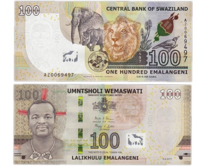 Свазиленд 100 эмалангени 2017
