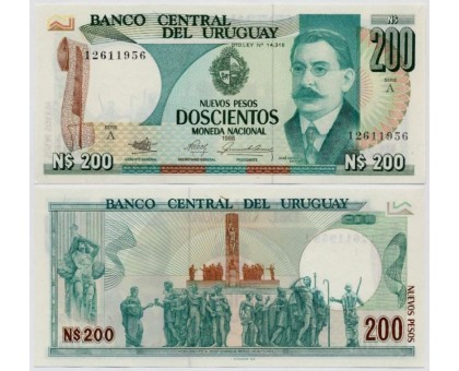 Уругвай 200 песо 1986
