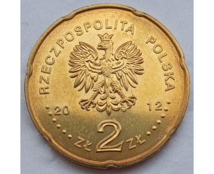 Польша 2 злотых 2012. Польское радио Тройка