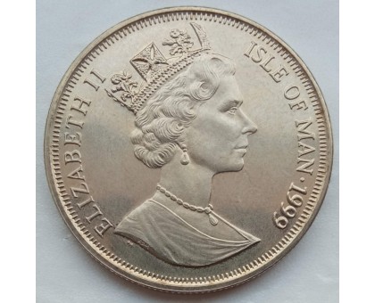 Мэн 1 крона 1999. Битва при Ватерлоо 1815