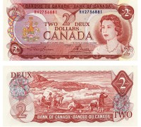Канада 2 доллара 1974