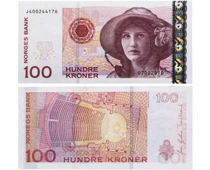 Норвегия 100 крон 2010