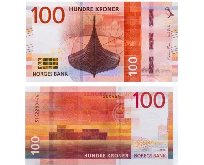 Норвегия 100 крон 2016 (2017)