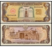 Доминикана 20 песо 1990