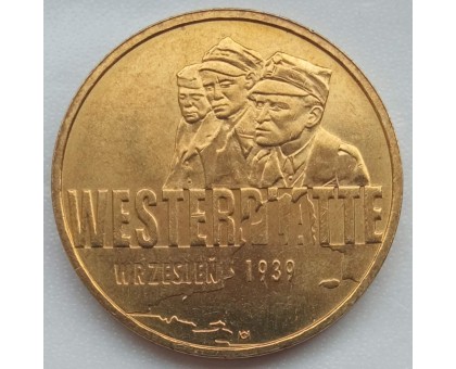 Польша 2 злотых 2009. Оборона Вестерплатте в сентябре 1939
