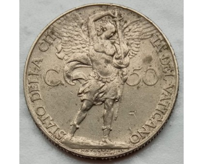 Ватикан 50 чентезимо 1934