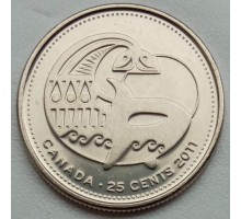 Канада 25 центов 2011. Природа Канады - Косатка
